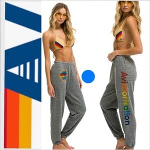 Aviator Nation Gray Sweatpants. Small